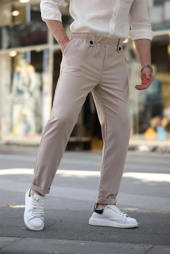 Bej Regular Fit Erkek Pantolon E6574