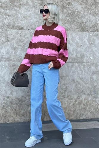 Mad Girls Pink Sweater MG1205