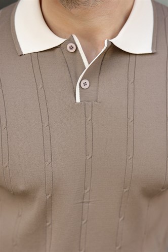 Vizon Polo Yaka Triko Erkek Tişört E7470