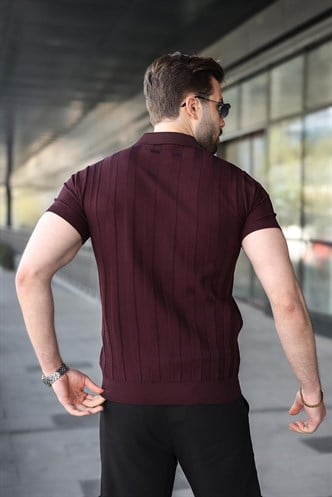 Mürdün Slim Fit Polo Yaka Triko Erkek Tişört E7491