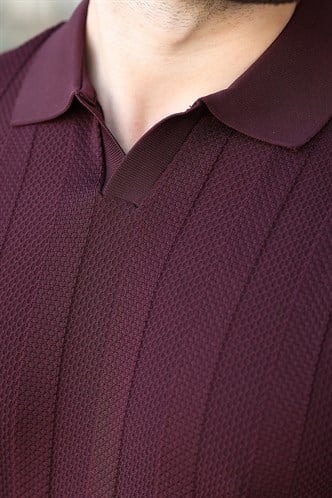 Mürdün Slim Fit Polo Yaka Triko Erkek Tişört E7491