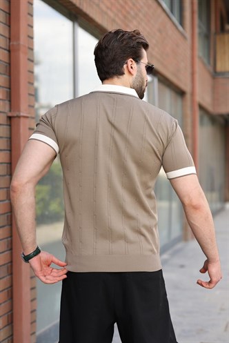 Vizon Polo Yaka Triko Erkek Tişört E7470