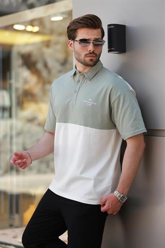 Ekru Polo Yaka Erkek Tişört E7116