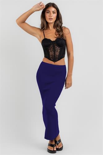 Saks Basic Uzun Triko Etek MG1813