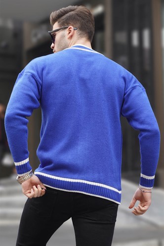 Saxe Blue Knitwear Cardigan 6314