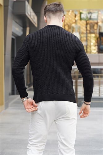 Black Knitwear Sweater 5760