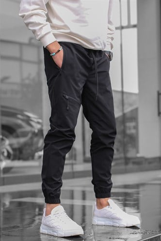 Men Black Jogger Trousers