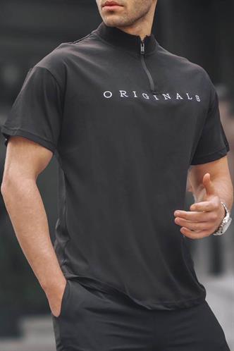 Men Black T-Shirt 5858