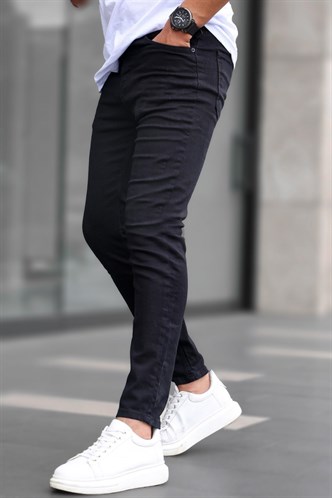 Siyah Likralı Slim Fit Erkek Jean Pantolon 6302