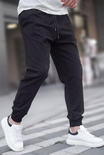 Siyah Relaxed Jogger Pantolon 6853