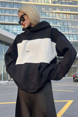Black Block Color Sweatshirt MG1544