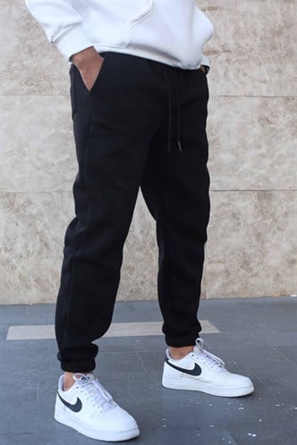 Siyah Şardonlu Basic Erkek Eşofman Altı 5482