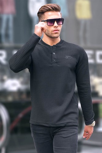 Black Basic Sweater 6007