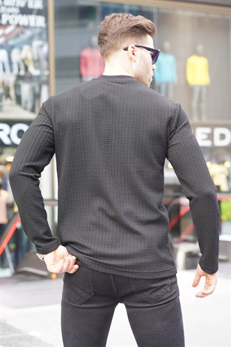Black Basic Sweater 6007