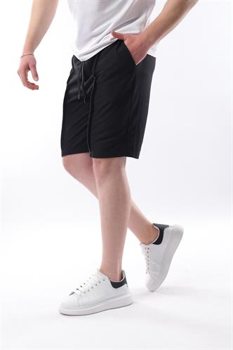 Madmext Siyah Cepli Erkek Şort E6559