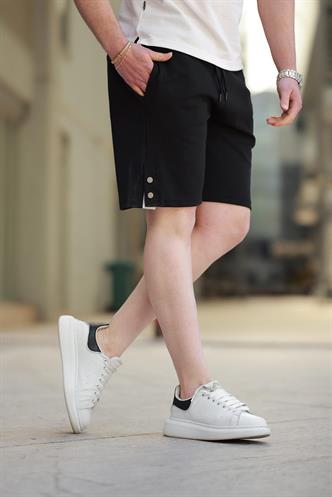 Siyah Basic Erkek Şort E6567