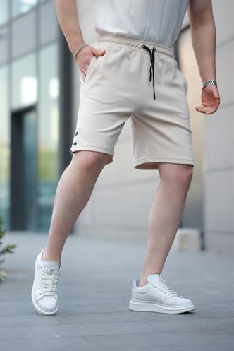 Bej  Basic Erkek Şort E6567