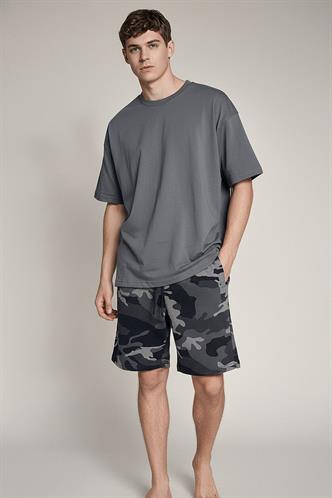Madmext Kamuflaj Füme Erkek Regular Fit Şort 4842