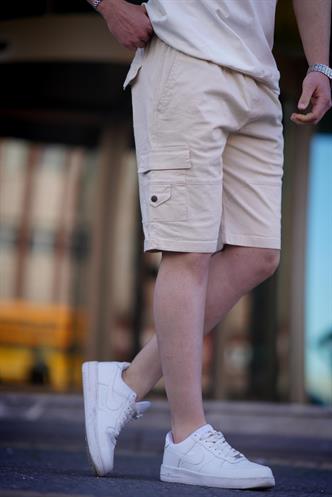 Bej Kargo Cep Erkek Kapri Şort 5737