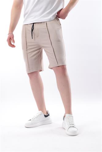 Madmext Bej Cepli Erkek Şort E6559