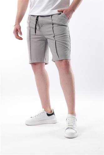 Madmext Boyalı Gri Cepli Erkek Şort E6559
