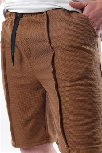 Madmext Kahverengi Cepli Erkek Şort E6559
