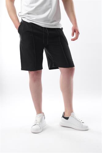 Madmext Siyah Cepli Erkek Şort E6559