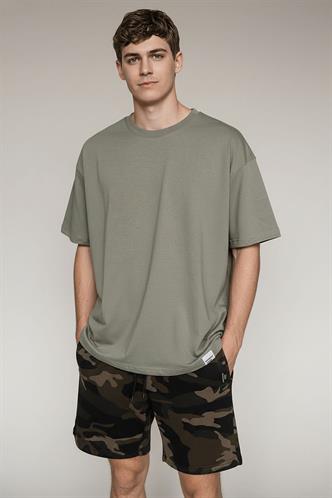 Madmext Kamuflaj Haki Erkek Regular Fit Şort 4842