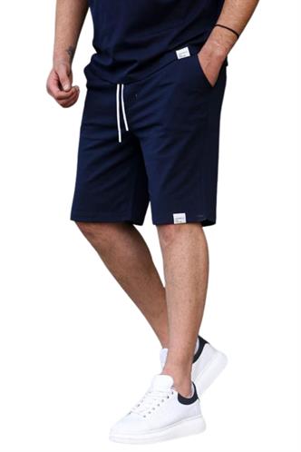 Lacivert-Bordo-Füme Basic 3lü Şort Seti E7421