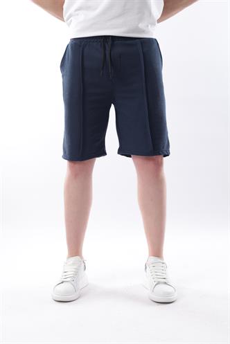 Madmext Lacivert Cepli Erkek Şort E6559