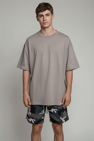 Madmext Kamuflaj Bej Erkek Regular Fit Şort 4842