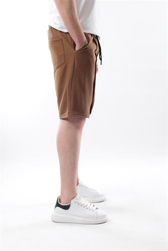 Madmext Kahverengi Cepli Erkek Şort E6559
