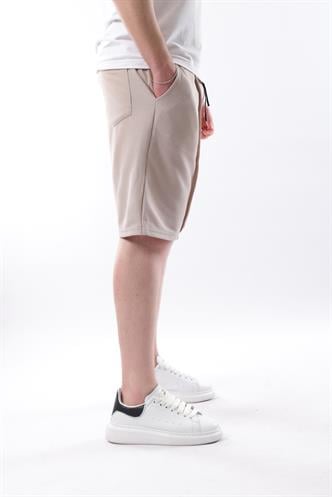 Madmext Bej Cepli Erkek Şort E6559