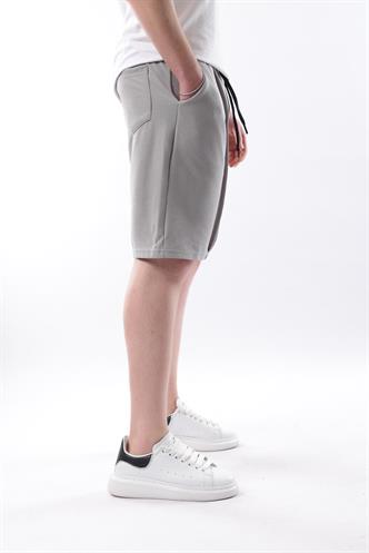 Madmext Boyalı Gri Cepli Erkek Şort E6559