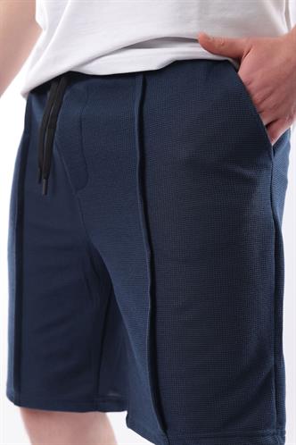 Madmext Lacivert Cepli Erkek Şort E6559