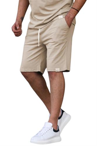 Kapuçino-Çağla Yeşili- Taş Rengi Basic 3lü Şort Seti E7421