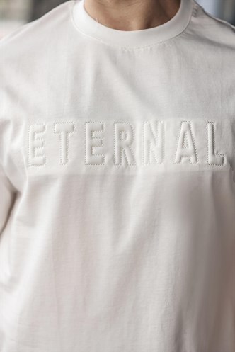Beyaz Erkek Şort T-shirt Takım E7347