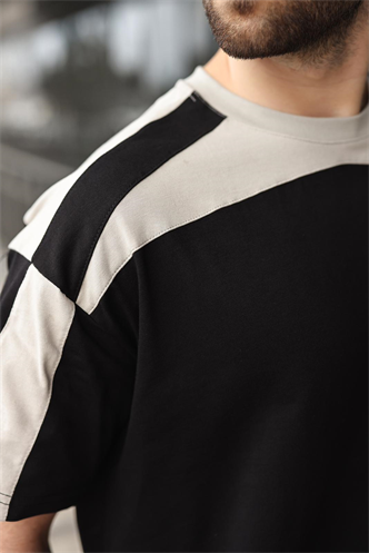 Siyah Erkek Şort T-shirt Takımı E7346