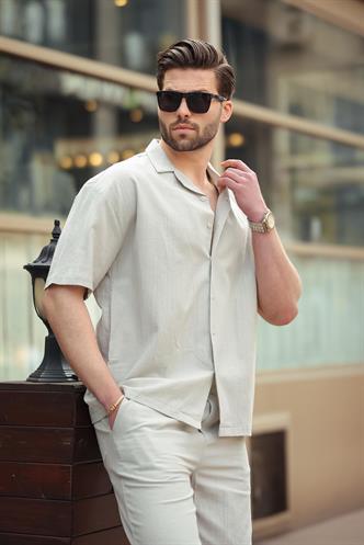 Mint Yeşili Basic Erkek Şort Takımı 6729