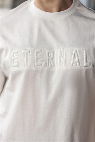 Ekru Erkek Şort T-shirt Takım E7347