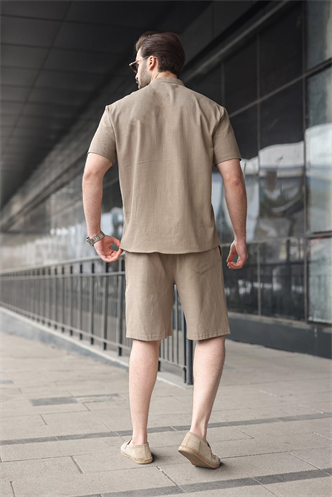 Vizon Erkek Şort Gömlek Takım E7350