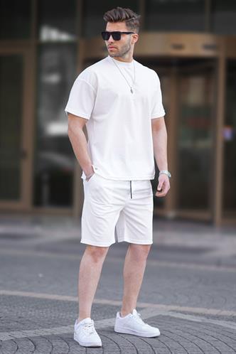 Ekru Basic Erkek Şort Takımı 5950