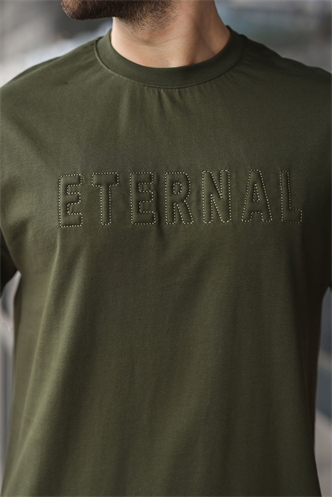 Haki Erkek Şort T-shirt Takım E7347