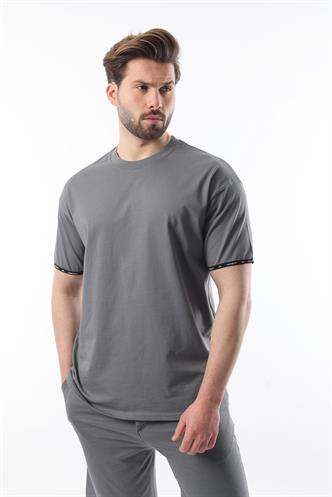Madmext Füme Basic Erkek Şort T-Shirt Takımı E7307