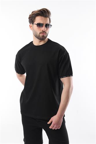 Madmext Siyah Basic Erkek Şort T-Shirt Takımı E7307