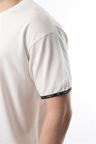 Madmext Ekru Basic Erkek Şort T-Shirt Takımı E7307