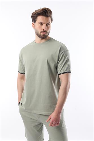 Madmext Mint Yeşili Basic Erkek Şort T-Shirt Takımı E7307