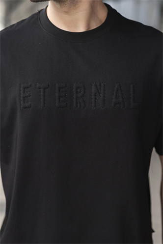 Siyah Erkek Şort T-shirt Takım E7347