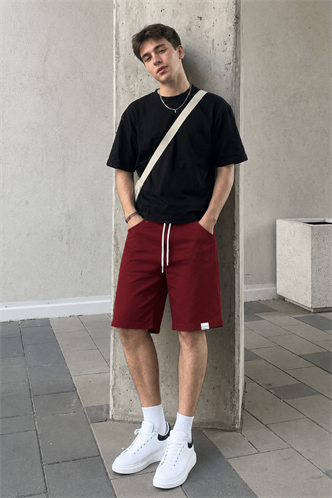 Bordo Basic Erkek Şort 6501
