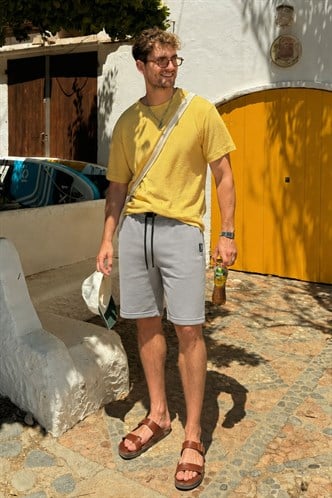Madmext Men Smoke Gray Shorts 4842